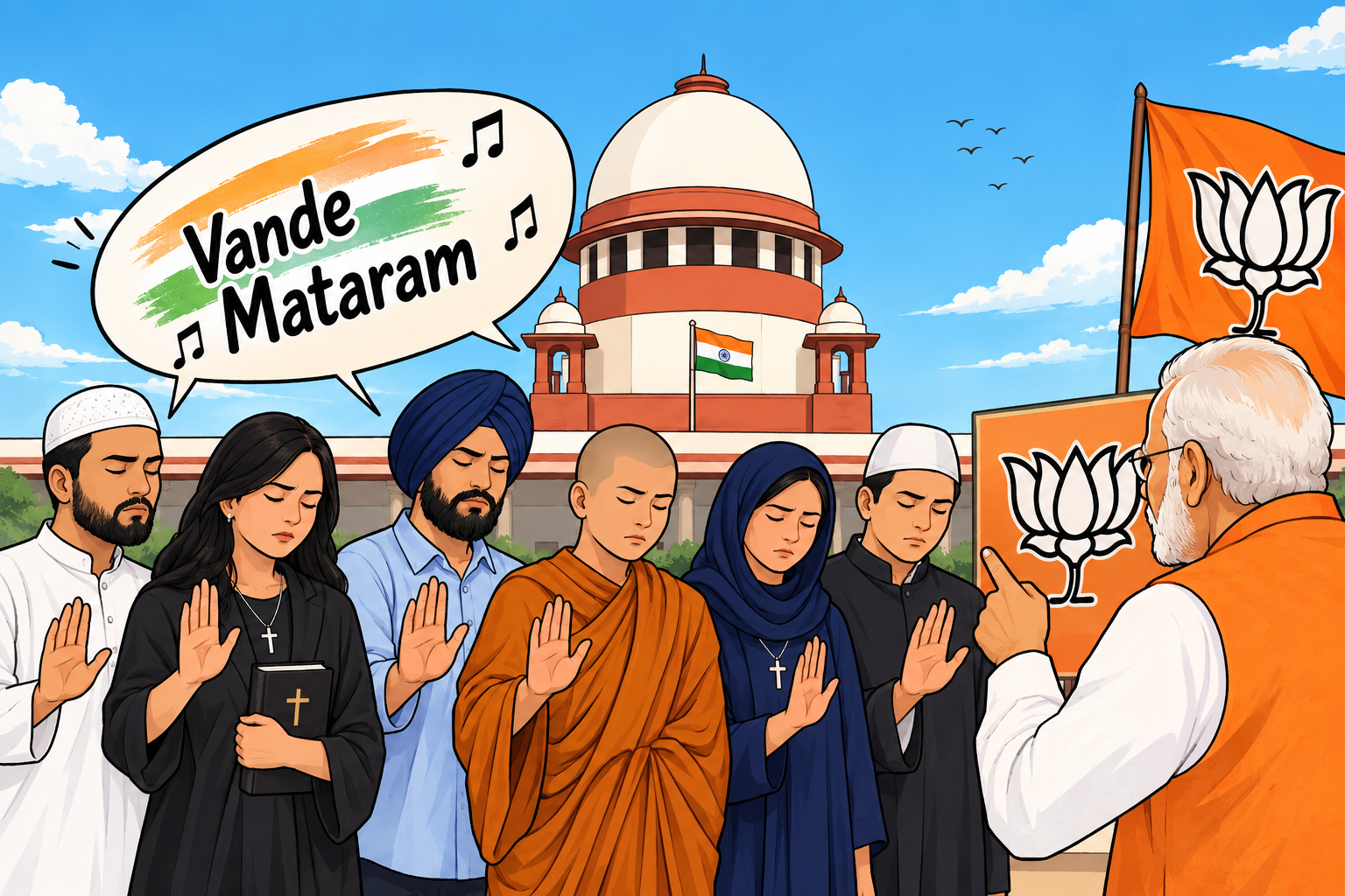 "Sakhaw Thil Avanga Vande Mataram Sa Duh Lo Tute Chungah Dan Ang A Hremna An Hmuh Loh Kan Beisei" Tiin Supreme Court-in Central Sorkar Hrilh